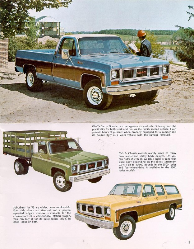 1973 GMC Pickups And Suburbans Brochure Page 4